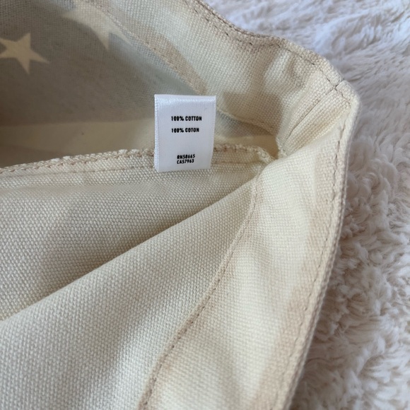 Patriotic flag cotton canvas tote/shoppers bag. - Picture 5 of 6